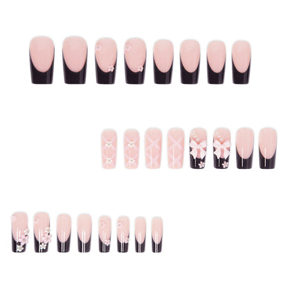 Decorative 3D Floral Press-On Nails Acalora