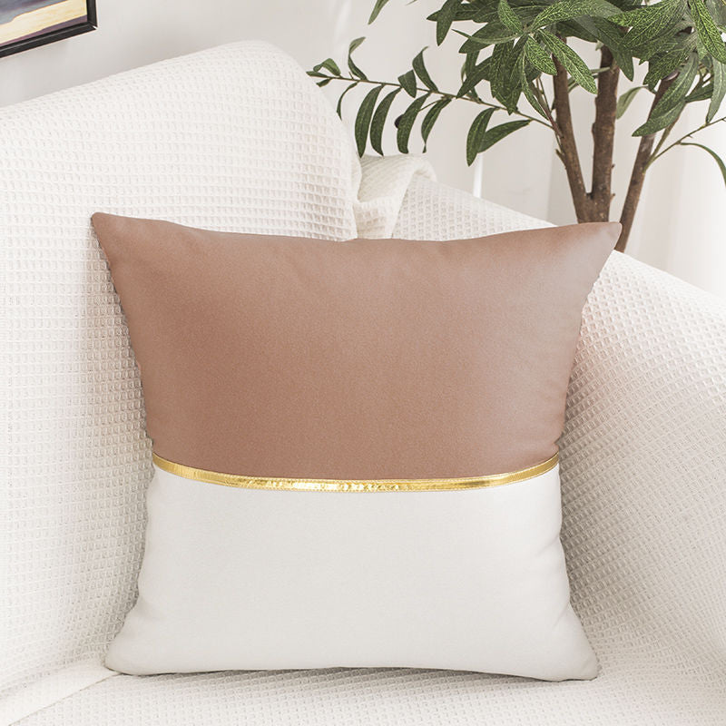 Elegant Trimmed Decorative Cushion