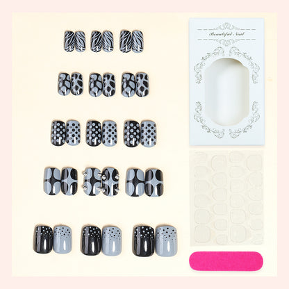 Elegant Press-On Nail Sets with Artistic Patterns Acalora
