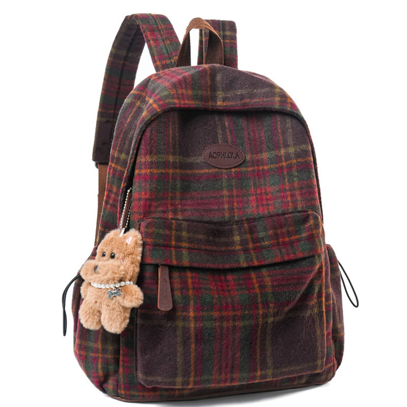 Chic Animal-Print School Backpack Bowlift