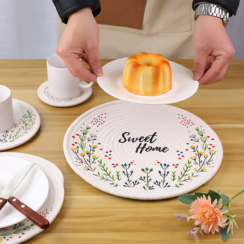 Round tablecloth with mandala pattern Acalora
