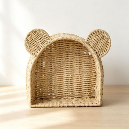 Playful storage basket with ears Acalora