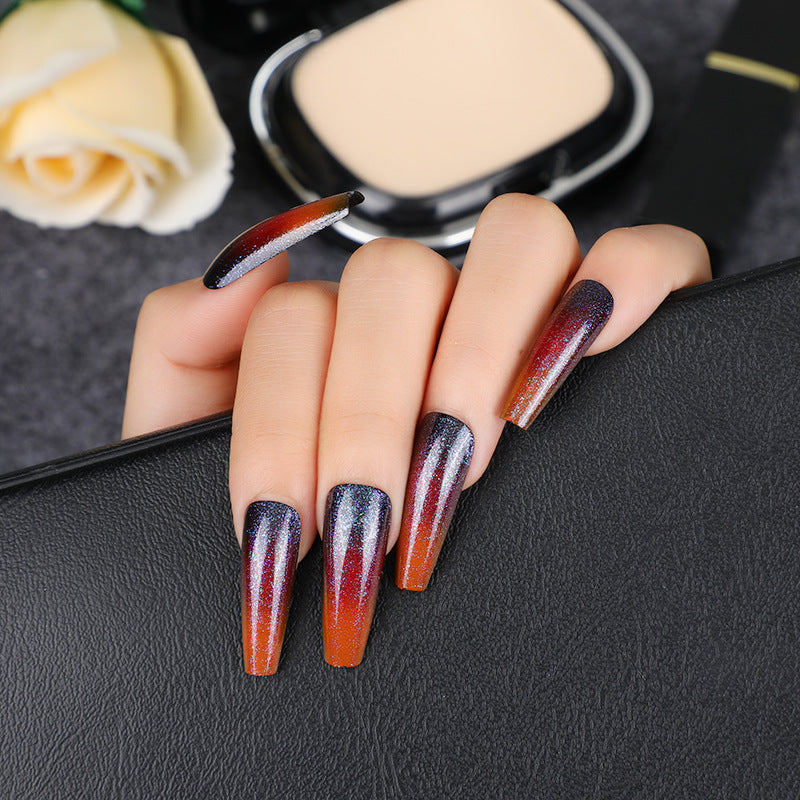 Glamorous artificial nails with gradient Acalora