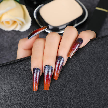 Glamorous artificial nails with gradient Acalora