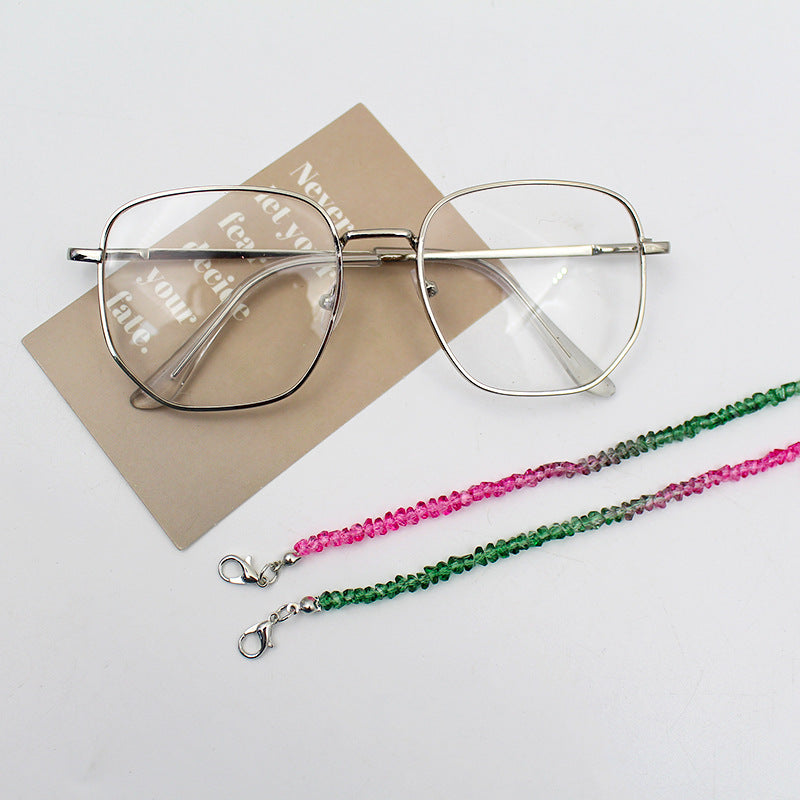 Elegant Crystal Beaded Eyewear Chain Acalora