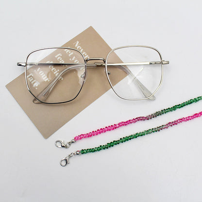 Elegant Crystal Beaded Eyewear Chain Acalora