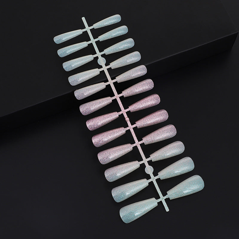 Nail art set with glitter and elegant transitions Acalora