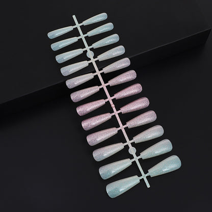 Nail art set with glitter and elegant transitions Acalora