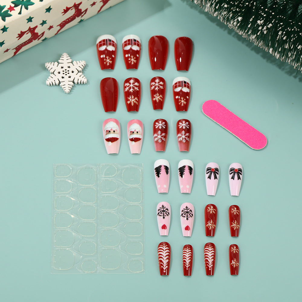 Christmas Art Nails Set with Creative Designs Acalora