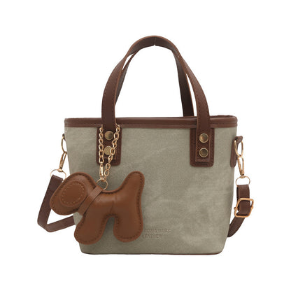 Playful Denim Mini Handheld Tote Bag Acalora
