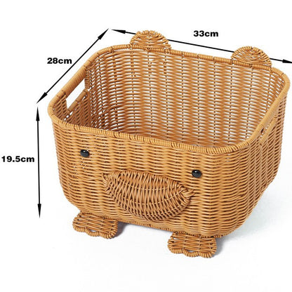 Decorative Animal-Themed Storage Basket Acalora