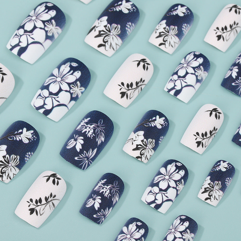 Artificial nails with floral matte design Acalora