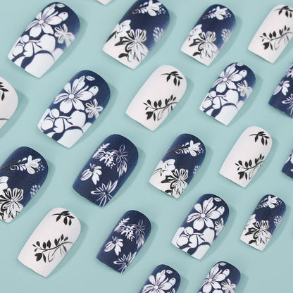 Artificial nails with floral matte design Acalora