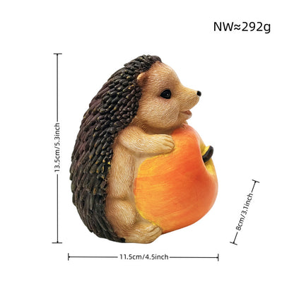 Cute hedgehog sculpture with fruit bowl Acalora