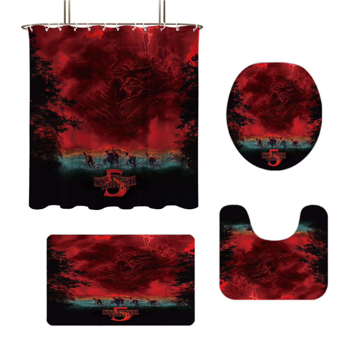 Stranger Things Adventure-Themed Digital Bathroom Set
