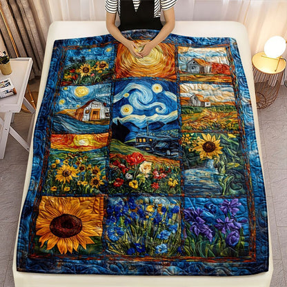 Artistic Patchwork Quilt Blanket