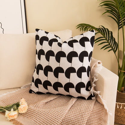 Decorative Dot Print Throw Pillow