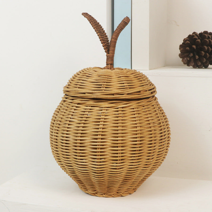 Decorative Woven Storage Container with Lid Acalora