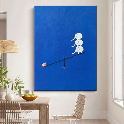 Playful Elephant Art Print