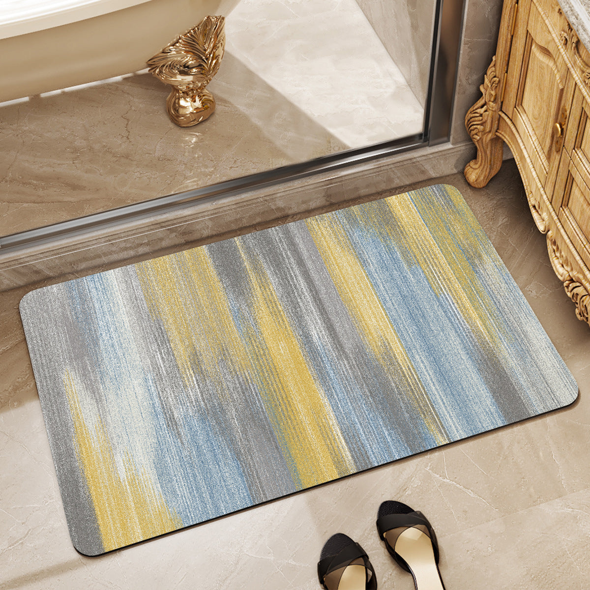 Modern Abstract Leaf Design Area Rug Acalora
