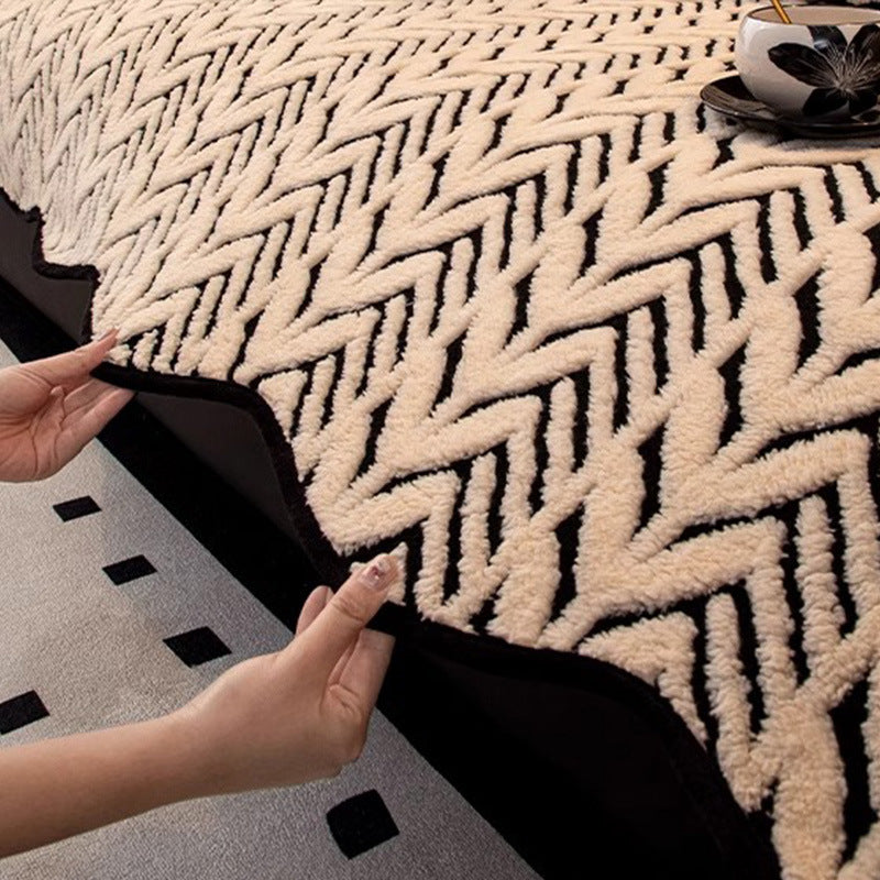 Plush Decorative Sofa Cover