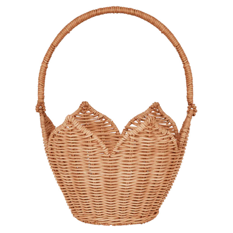Decorative Woven Handled Basket Acalora