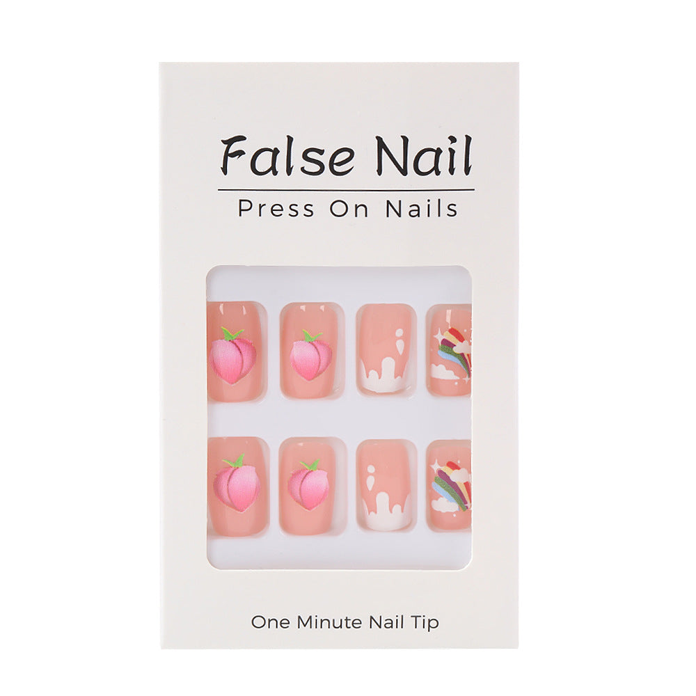 Artificial nails with cheerful flower designs Acalora