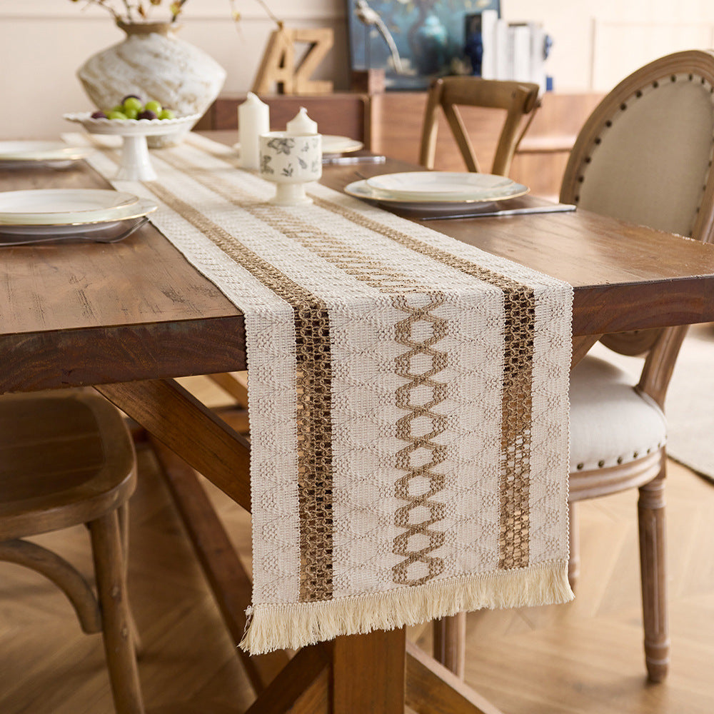 Artistic Woven Table Runner