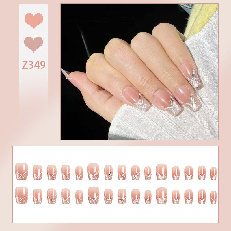 Artificial Nail Set with Glitter Accents Acalora