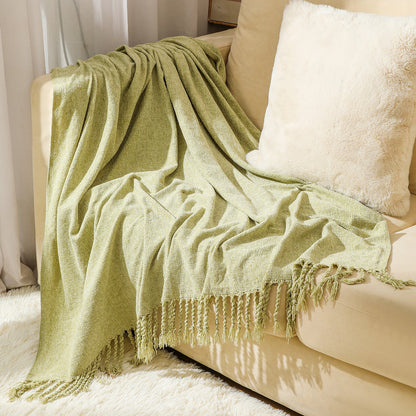 Elegant Fringe Throw Blanket