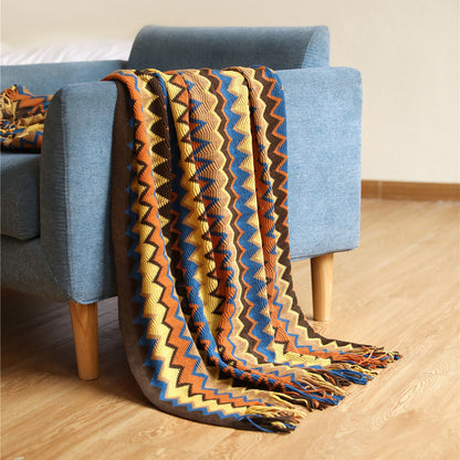 Zigzag Weave Throw Blanket