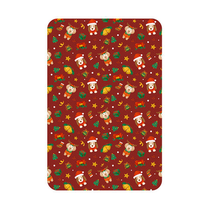 Festive Holiday-Themed Fleece Throw Blanket