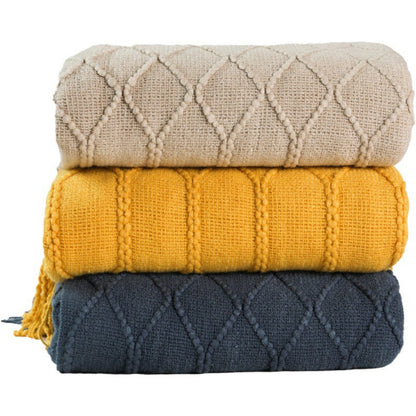 Luxurious Woven Textured Throw Blanket
