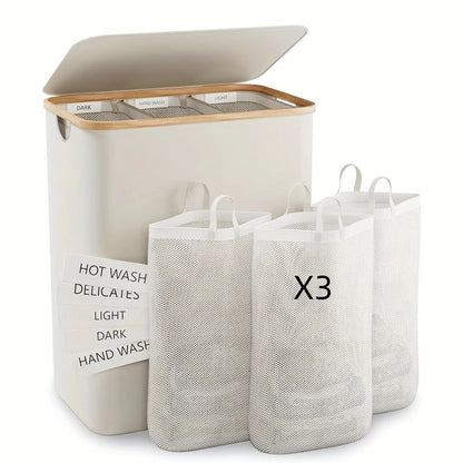 Laundry separation system with practical lid and compartments Acalora