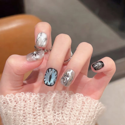 Artistic Themed Press-On Nail Art Acalora