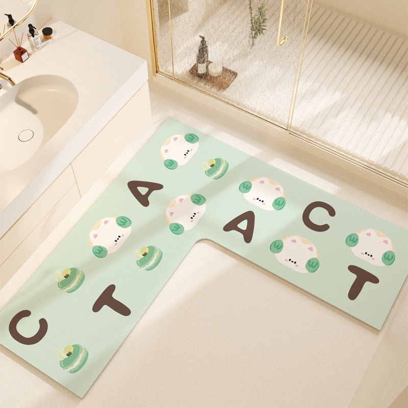 Non-Slip Colorful Bathroom Mat