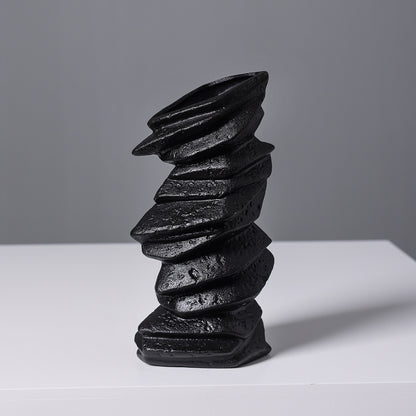 Abstract Textured Ceramic Sculpture