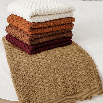 Cozy Knitted Throw Blanket