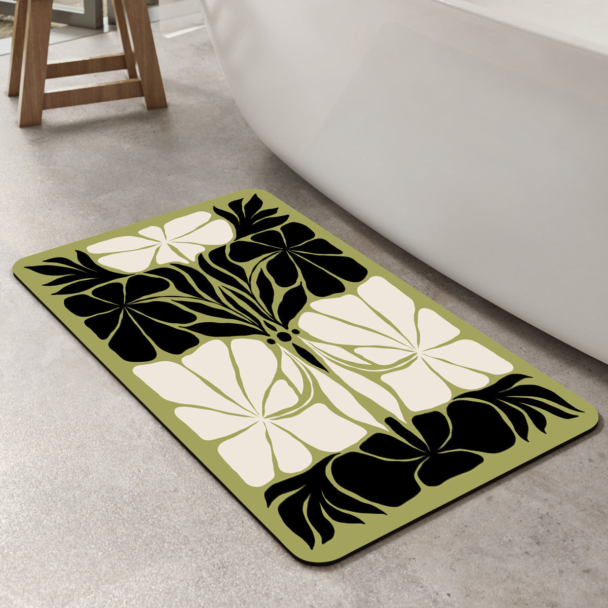 Floral Print Area Rug Acalora