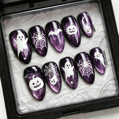 Halloween Themed Decorative Press-On Nails Acalora