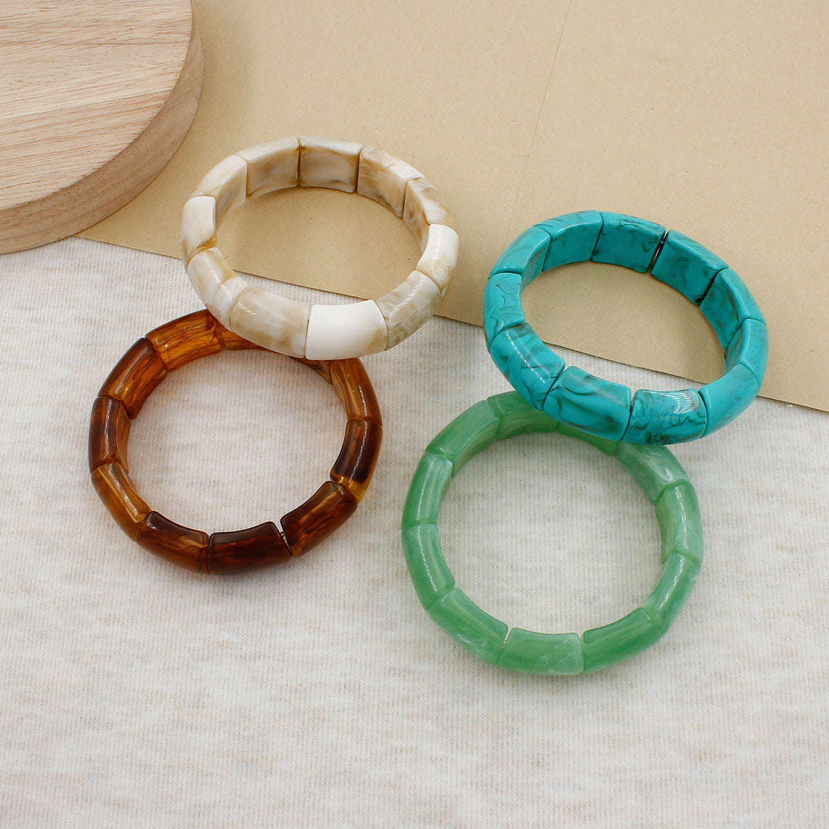 Geometric Resin Bangle Acalora