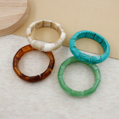 Geometric Resin Bangle Acalora