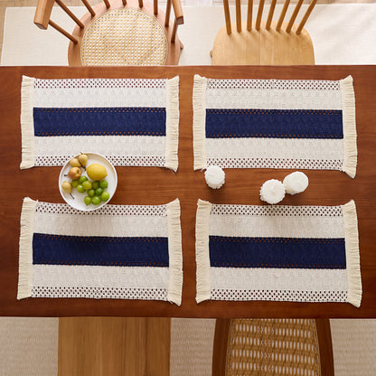Chic Fringed Table Placemats
