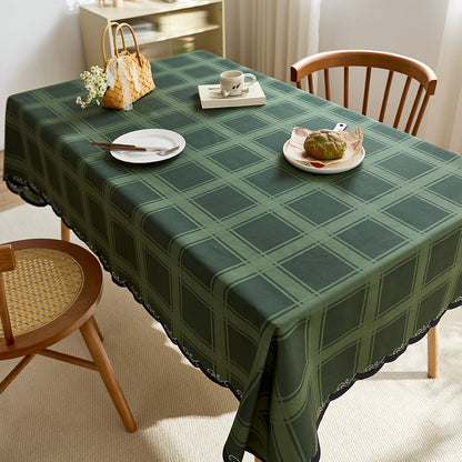 Elegant Plaid Tablecloth