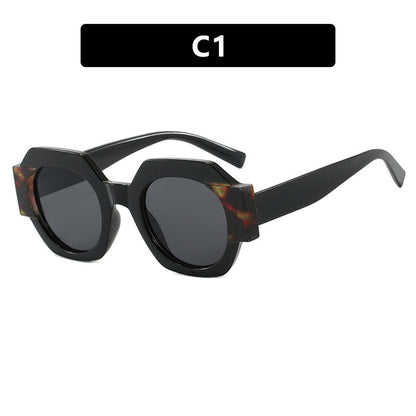 Ladies trendy sunglasses in hexagonal design Kalsten