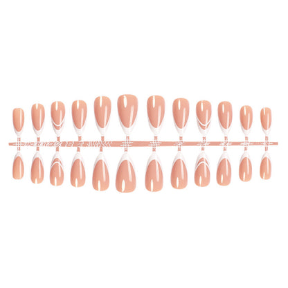 Elegant Press-On Nail Set with French Tip Design Acalora 1788496283
