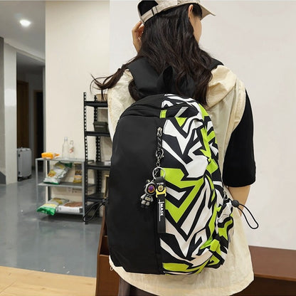 Graphic Print Backpack Acalora
