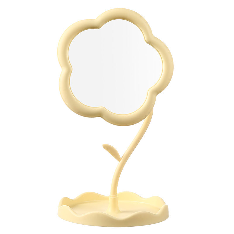 Charming Flower-Shaped Decorative Table Mirror