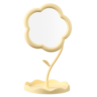 Charming Flower-Shaped Decorative Table Mirror