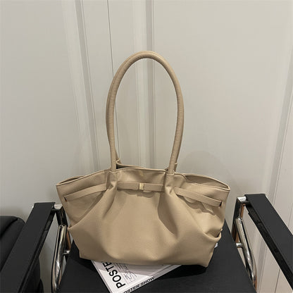 Premium Soft Leather Handheld Tote Bag Acalora
